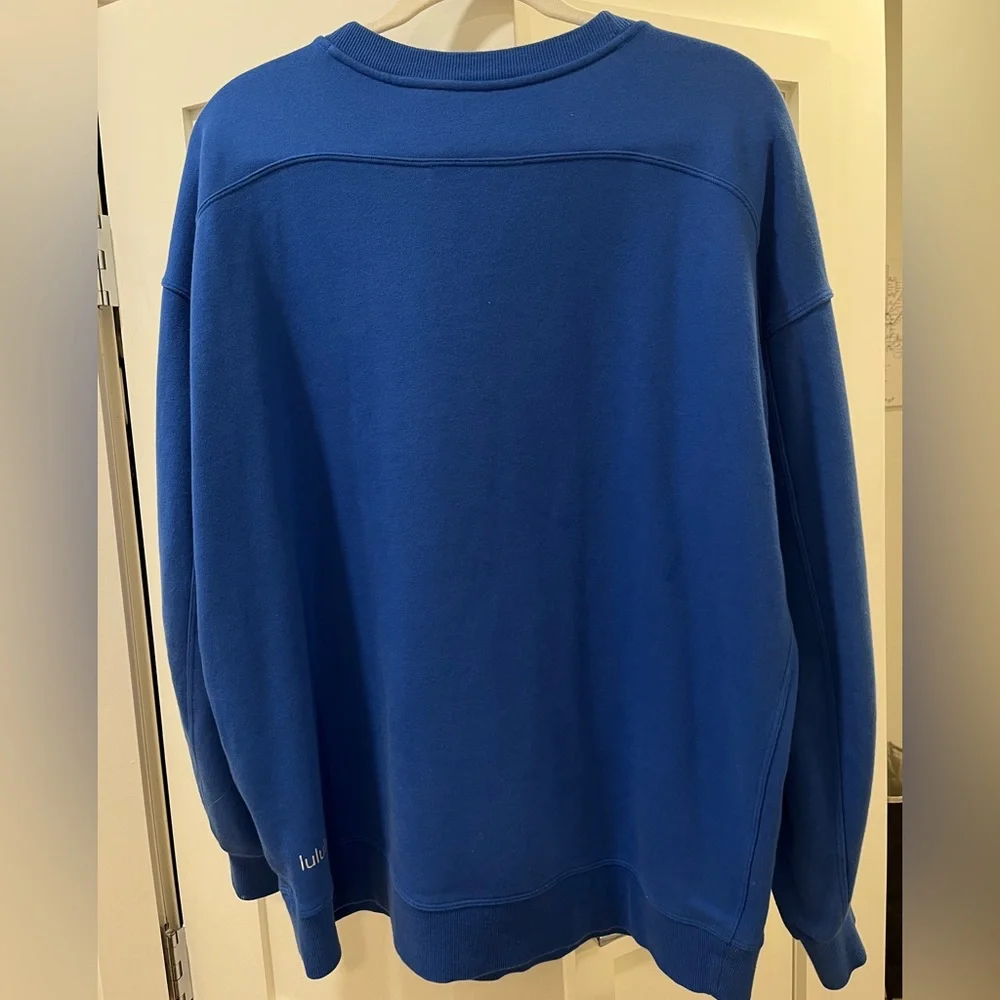 Lululemon “Perfectly Oversized Crew” Wild Bluebell Size 6 - Picture 2 of 13